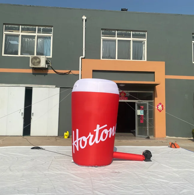 Brand Promotion Customized Blow up Cup Model Advertising Inflatable Milk Bottle Huge Inflatable Coffee Cup