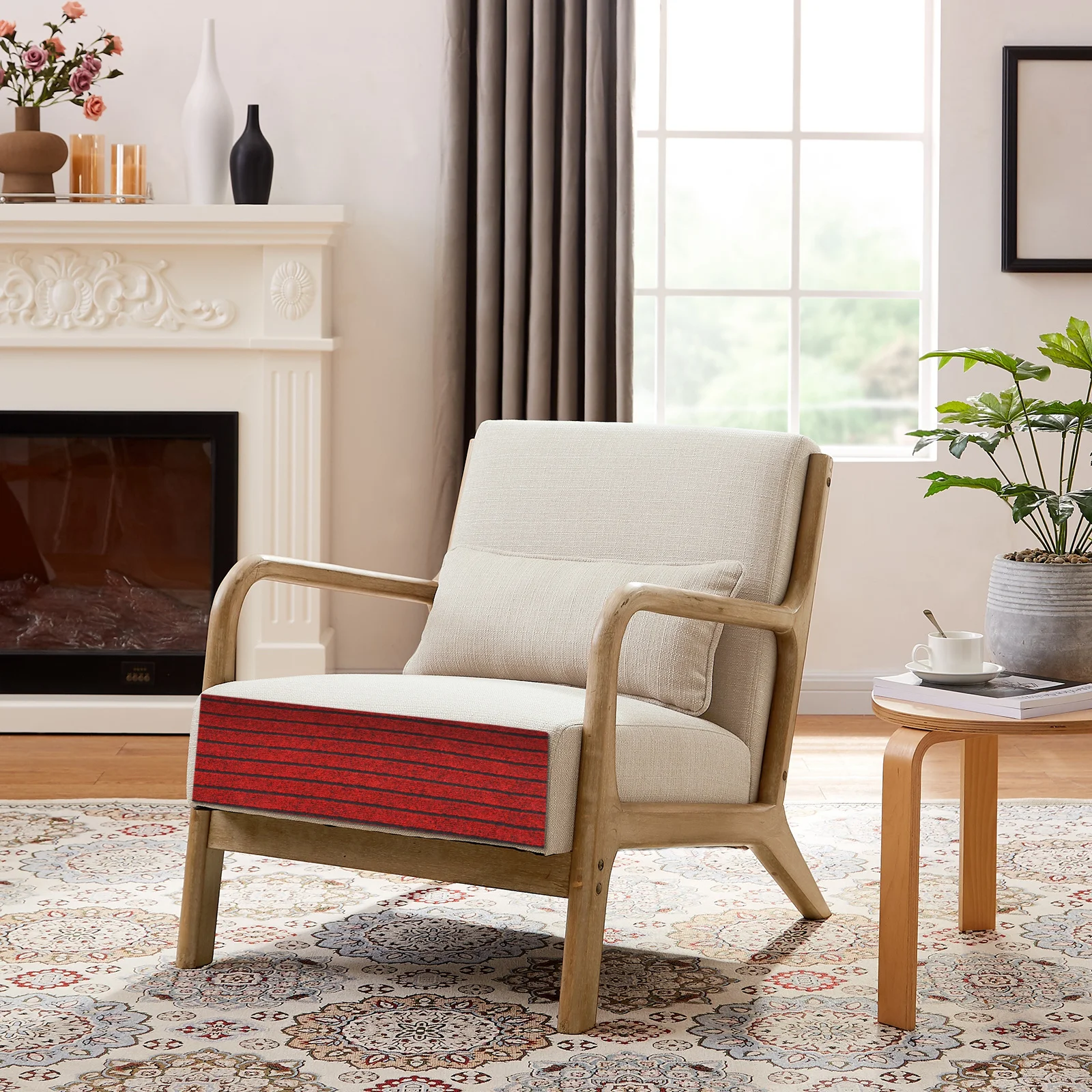 

Self-Adhesive Carpet Stair Treads Cuttable Cat Scratcher Mat for Wooden Steps Office Home Pet-Friendly Furniture Protector