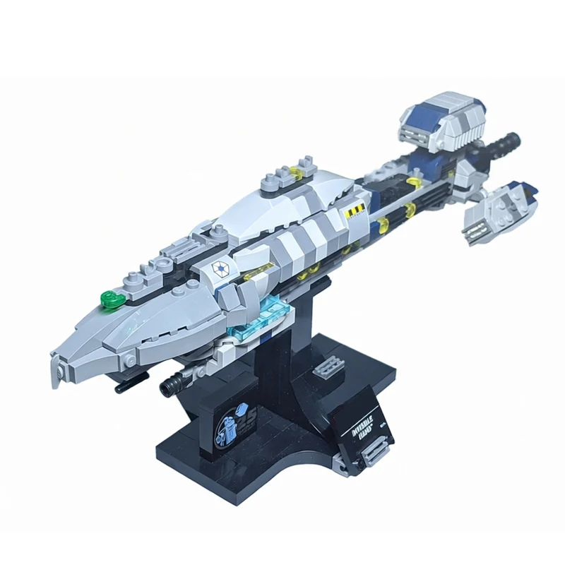 NEW 442PCS MOC the Recusant Light Destroyer Space Warship Midi Scale Building Blocks Set DIY Bricks Assembly Starship Toys Gifts - view 3