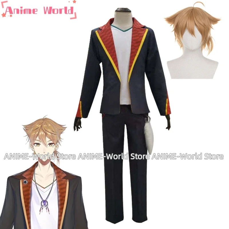 《Custom size》Virtual YouTuber Fushimi Gaku Cosplay Costume Any Size Wig