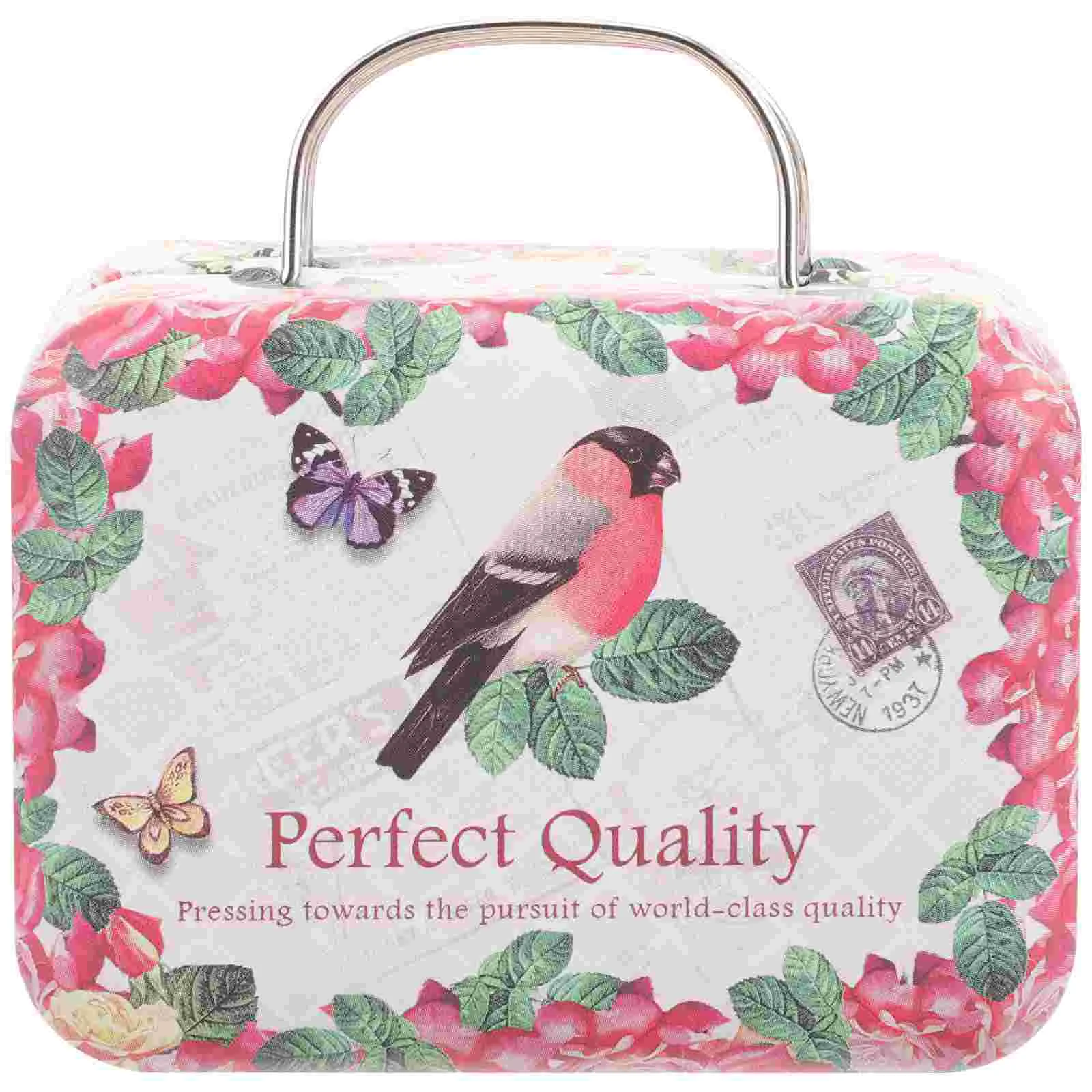 

Beauty Box False Eyelash Packaging Fake Eyelashes Containers Metal Jewelry Mini Retro Suitcase