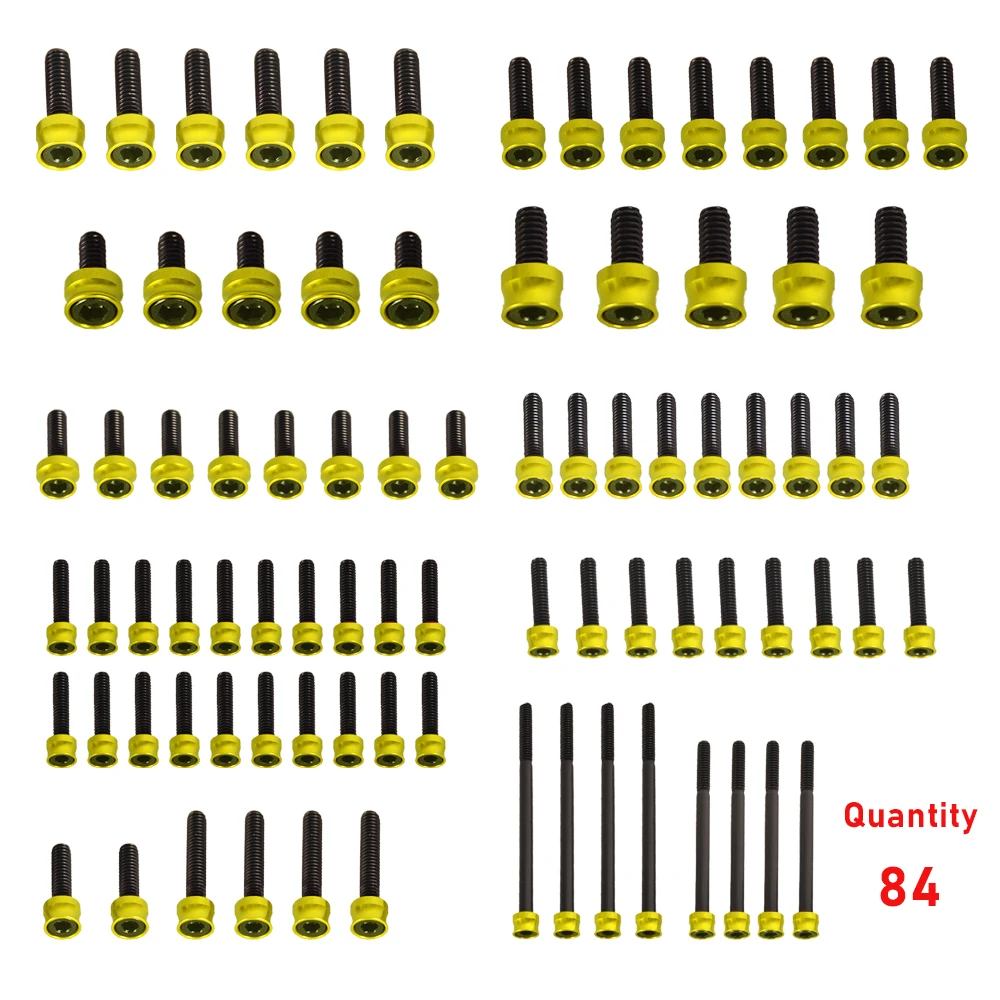 مجموعة مسامير المحرك الملونة لعالم الدراجات النارية لـ Harley M8 Softail/Touring
