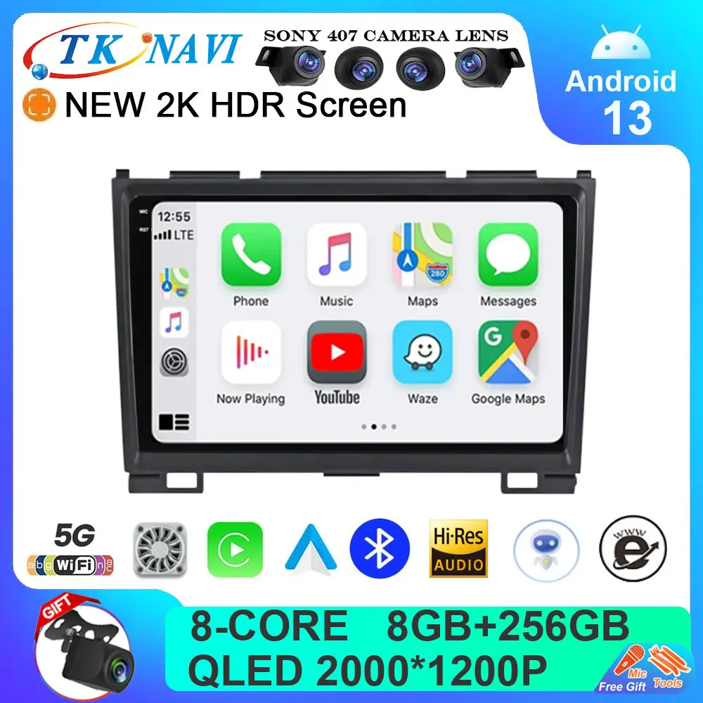 

Android 13 автомобильный радиоприемник для Great Wall Haval Hover H5 H3 2011 - 2016 Carplay мультимедийный плеер GPS-навигация Авто WIFI 4G QLED DSP