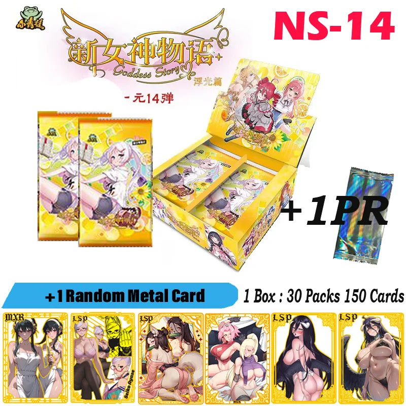 NS-14 Goddess Story Collection Card CCG Hobby Toys Game Card Doujin Booster Box Anime Girl Cards Gifts Box