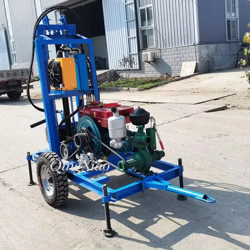 FOB Price Multifunctional High Efficiency Hydraulic Water Well Drilling Rig Suitable For Rural Resource Survey Engineering Tasks