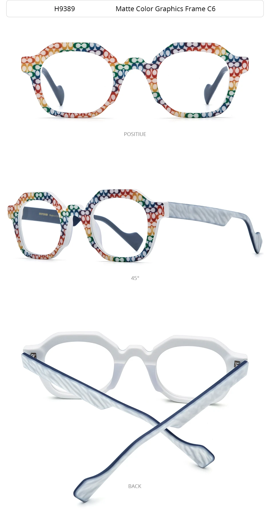 HEPIDEM Acetat Brille Männer Marke Designer Oversize Große Größe Brillen Rahmen Japanische Handgemachte Brille Männer Dicke Brillen 9374 – Detail 12