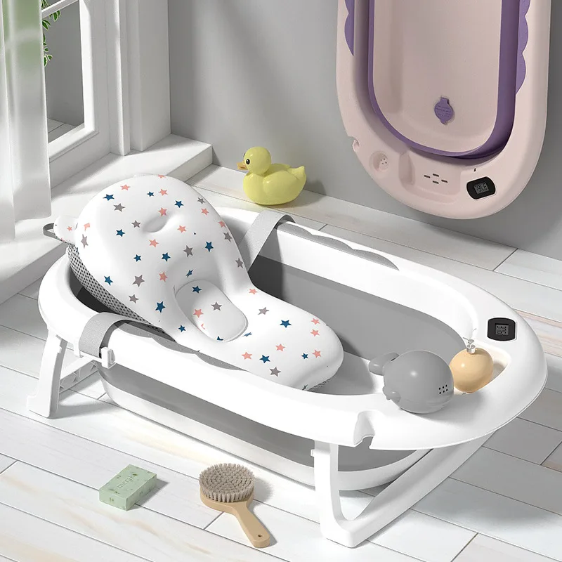 

Baby Bath Tub 0-3 Years Bath Tub for Babies Foldable Large Size for Toddlers to Sit and Lie Down Home Use for Newborns