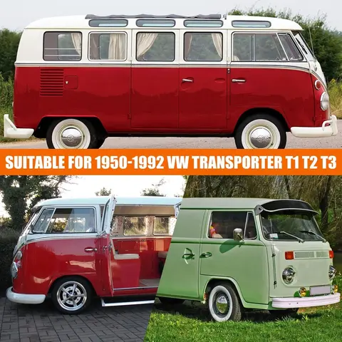 1 Set Car Cover Waterproof All Weather Compatible For VW BUS T1 T2 T3 1950-1992 With Door Zipper Windproof With Storage Bag