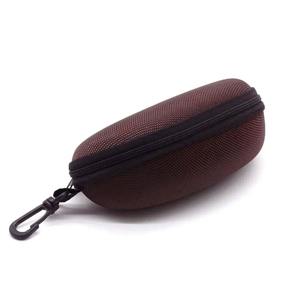 Portable Fashion Zipper Box Eyewear Storage Box with Hook Men Women Sunglasses Bag Shell Clam Pouch Eye Glasses Box Hard Case