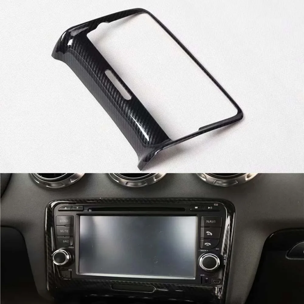 

New ABS Car Trim For AUDI TT 2008-2014 Central Dashboard GPS Navigation Panel Frame Interior Auto Styling Moldings