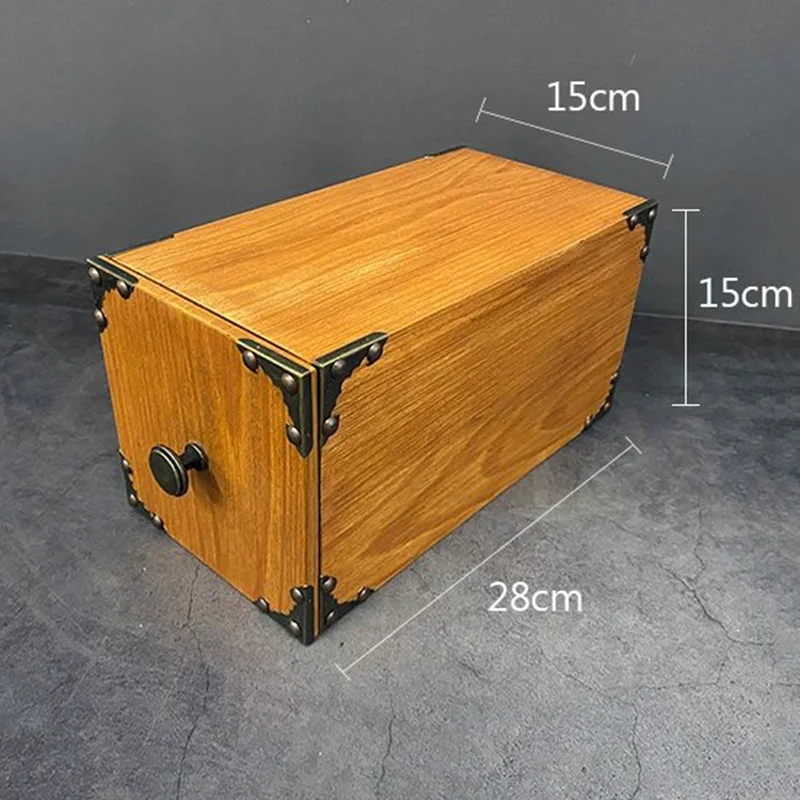 Wooden Drawer Box (28cm*15cm*15cm) Magic Tricks Object Appearing Vanishing Magia Production Box Stage Illusions Gimmicks Props