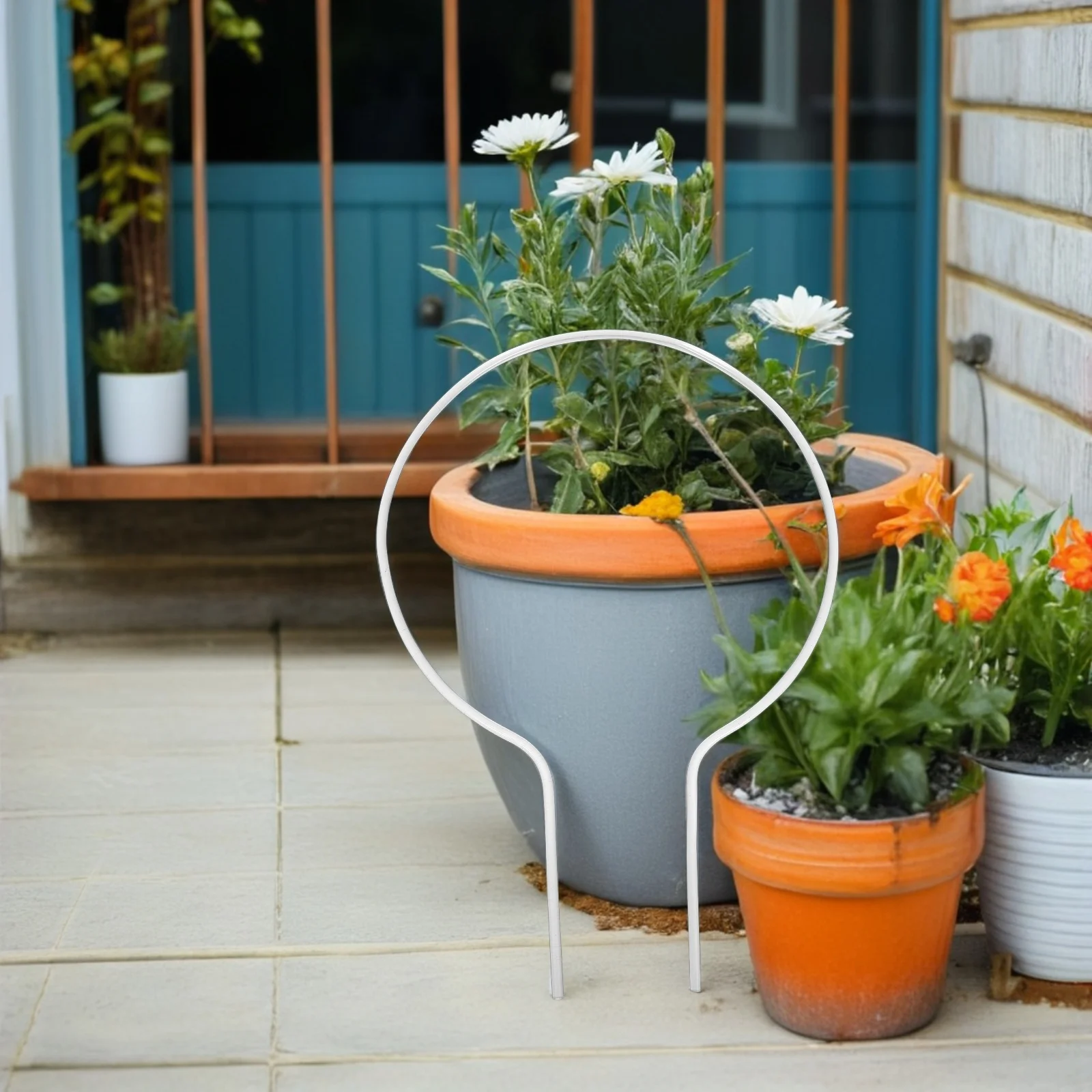 

2Pcs Plant Support Trellis U-Shaped ABS Clear Stable Climbing Frame Stand for Potted Plants Flowers Indoor Outdoor