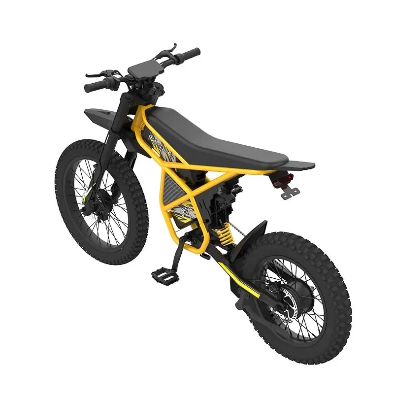 2024 Electric  Dirt Bike All Terrain e-bike 1000W-2000W Power With Dual 48V Lithium Battery 110km Long Range