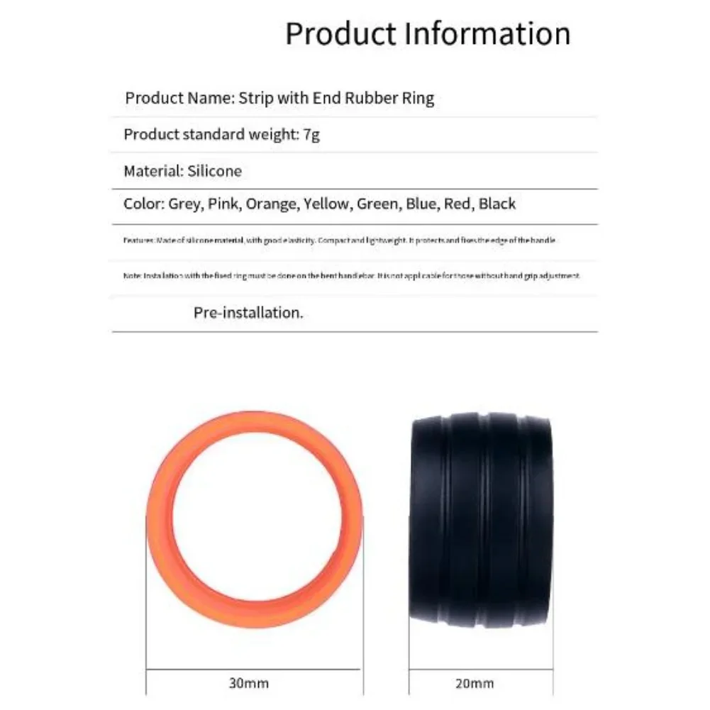 Road Bicycle Handlebar Strap Fixing Ring Multiple Color Silicone Anti Slip Bands Fixed Ring For Drop Bar Accessories