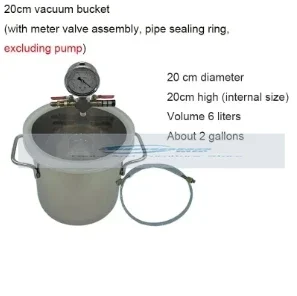 Vacuum Defoaming Tank Barrel Stainless Steel Vacuum Chamber Small Type Deaeration Bucket Vacuum Filling Equipment