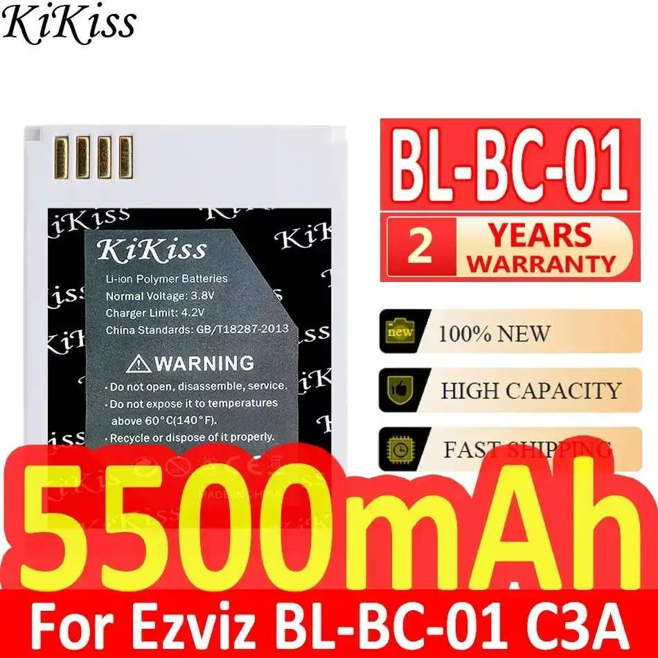 

5500 мАч для Ezviz BL-BC-01 C3A BLBC01 Батарея для камеры наблюдения Премиум Замена Надежная мощность