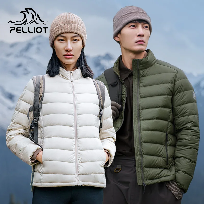 

Pelliot 2023 Men Jackets waterproof windbreakers 95% Whitegoose down Jackets Down Parkas Casual Portable winter Coat for women