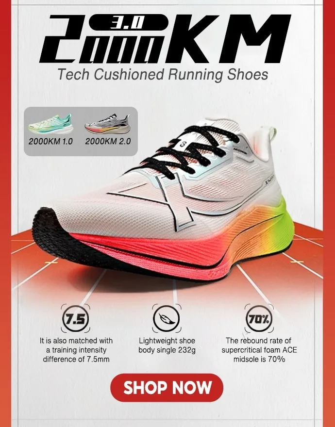Xtep 2000KM 2,0 zapatillas para correr para hombre, zapatillas