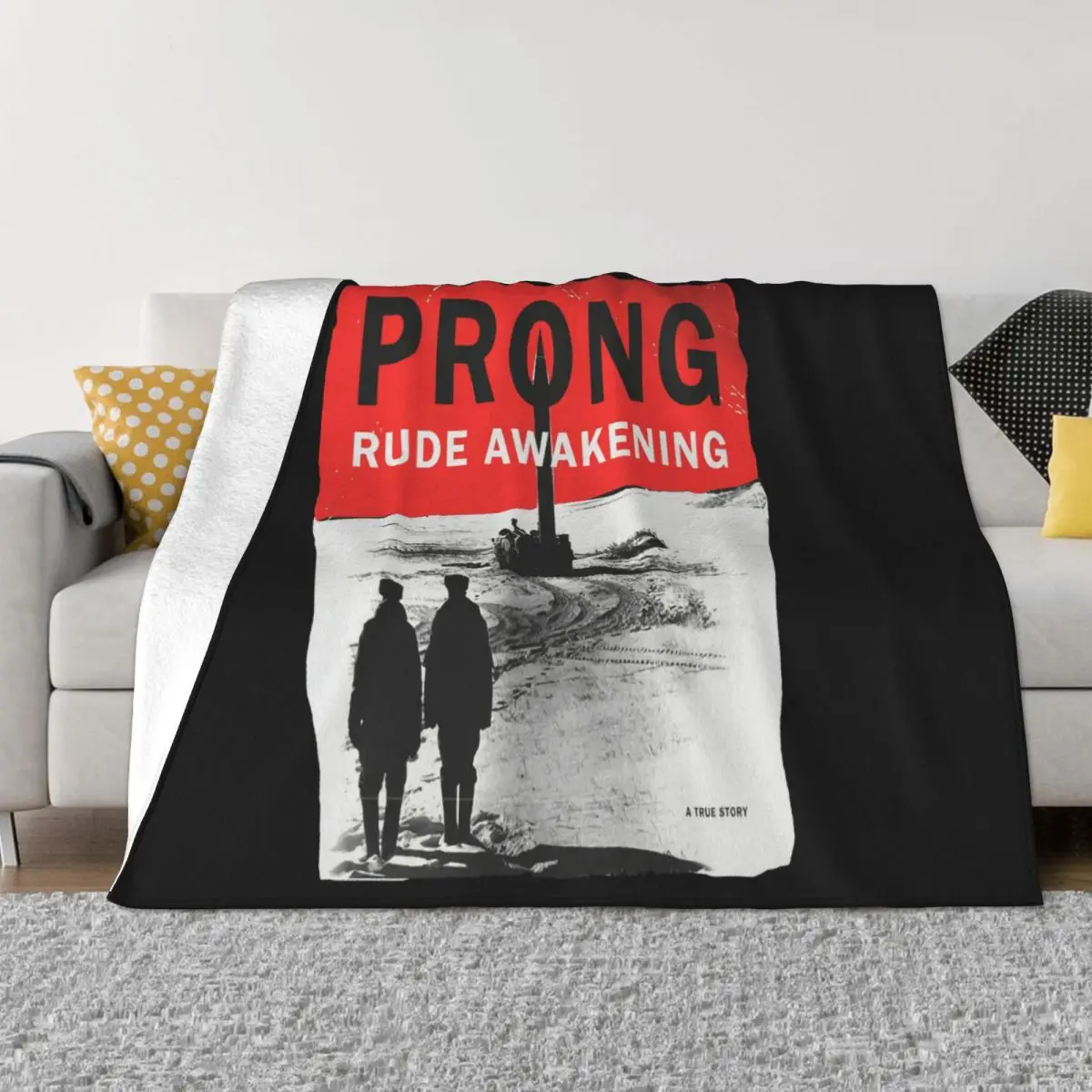 Prong Rude Awakening White Fear Factory Nailbomb Fudge Tunnel Cartoon Character New Design Natural Throw Blanket