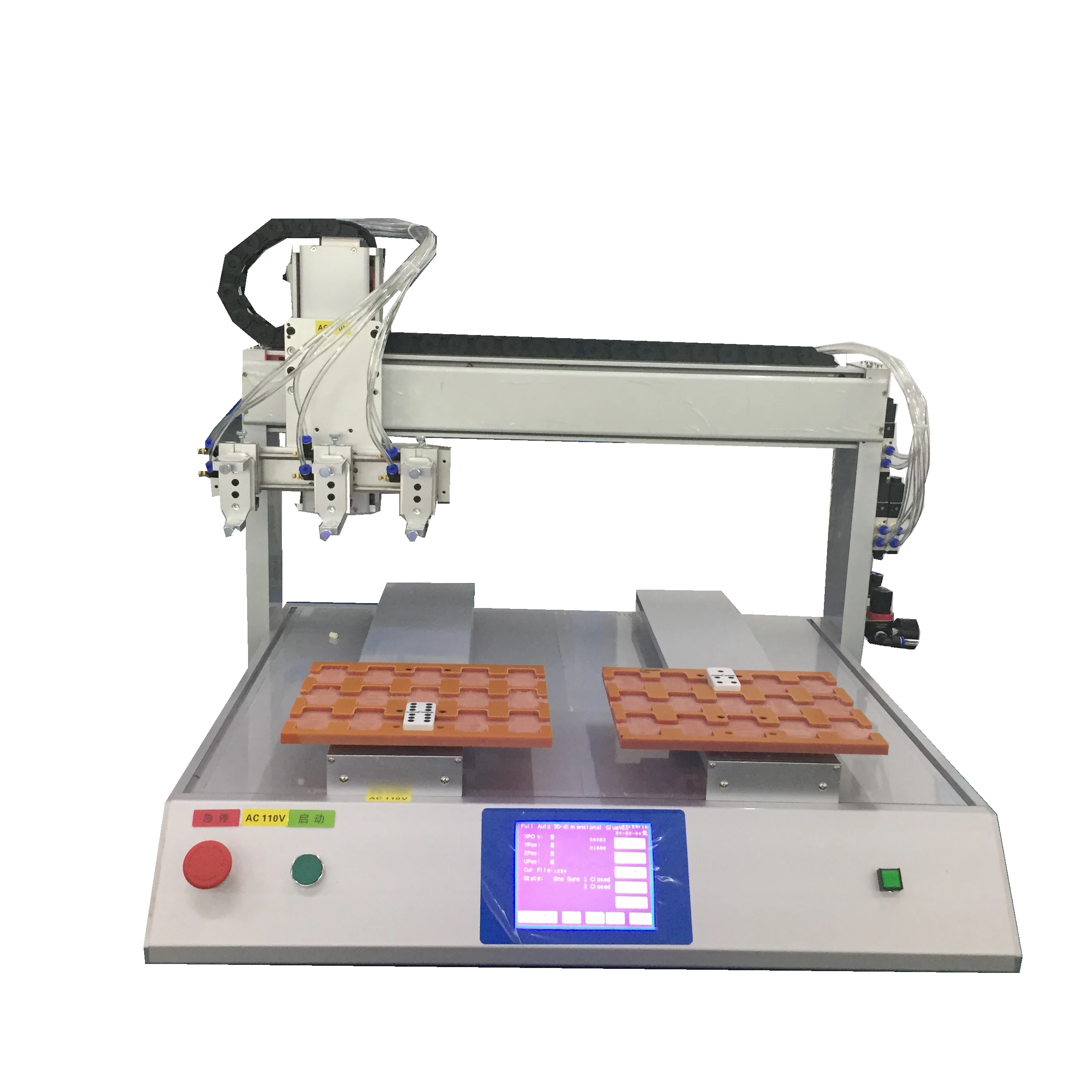 Factory Sale multi heads high efficient Multi Colors Oil Paint Glue Dispensing Machine for Medals