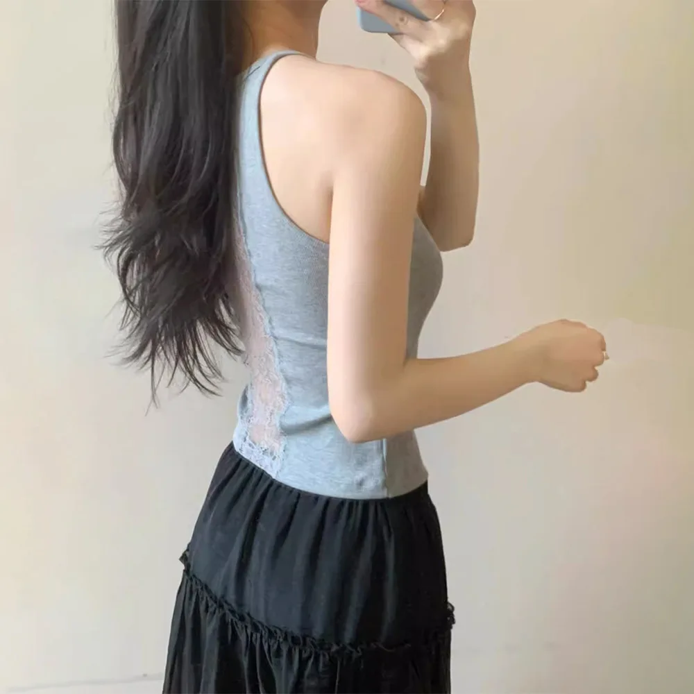 مثير الدانتيل Bal Inteated Csole سترة الكورية Sle الجوف خارج تصميم الملابس الداخلية أعلى للنساء ملابس خارجية قاعدة طبقة irt