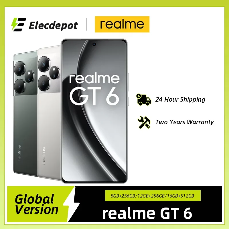 Global Version realme GT 6 GT6 5G Smartphone 6.78