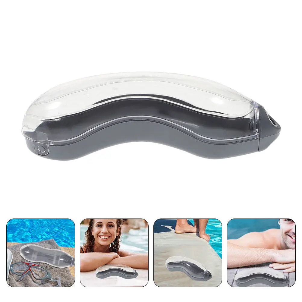 

2Pcs Transparent Goggle Carrying Case Lightweight Waterproof Storage for Swimming Goggles Sports Eyewear Beach Pool Travel Use