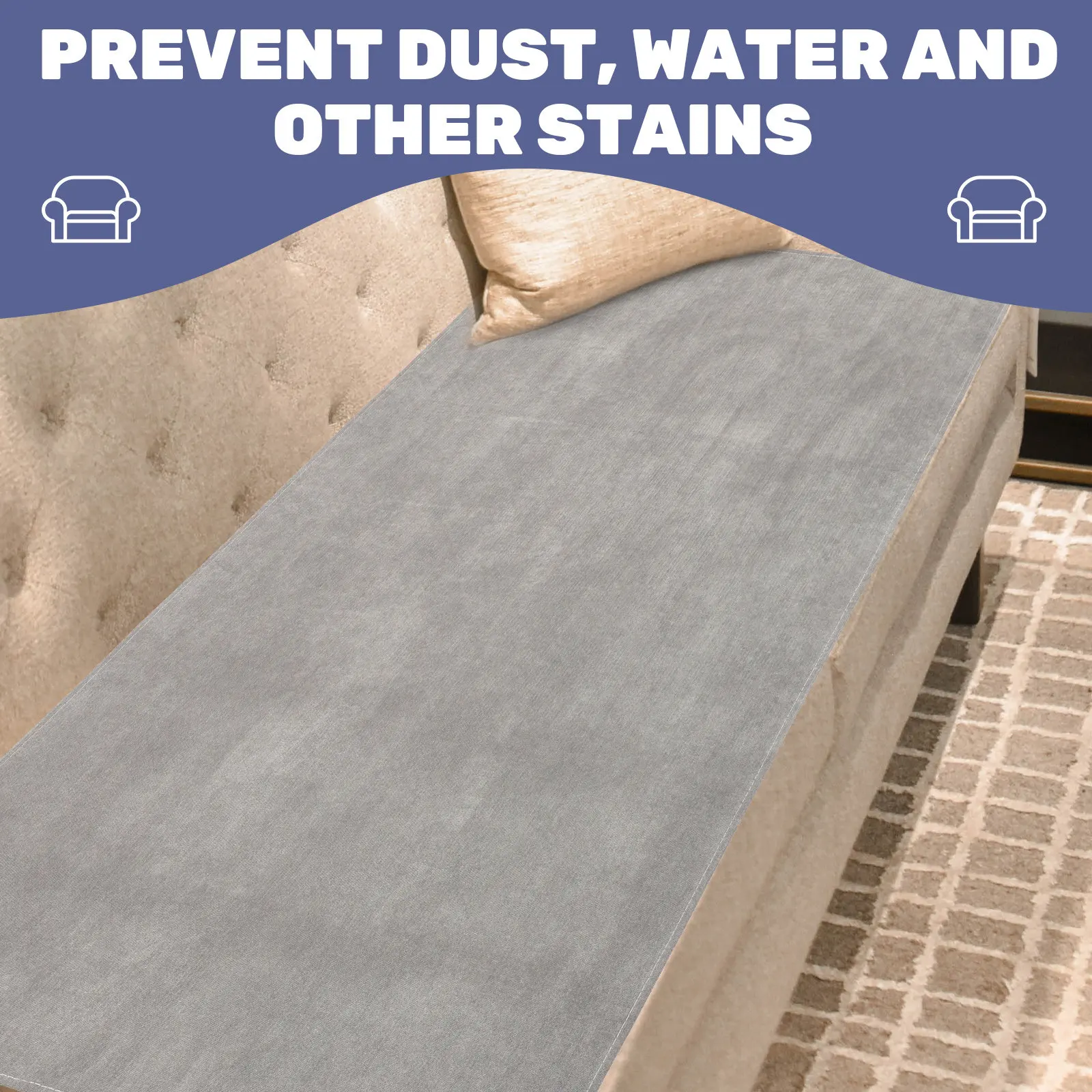 

Waterproof Sofa Cover Modern Simple Style Anti-Scratch Non-Slip Couch Cover for Living Room Hotel Dorm Home Decor Protection