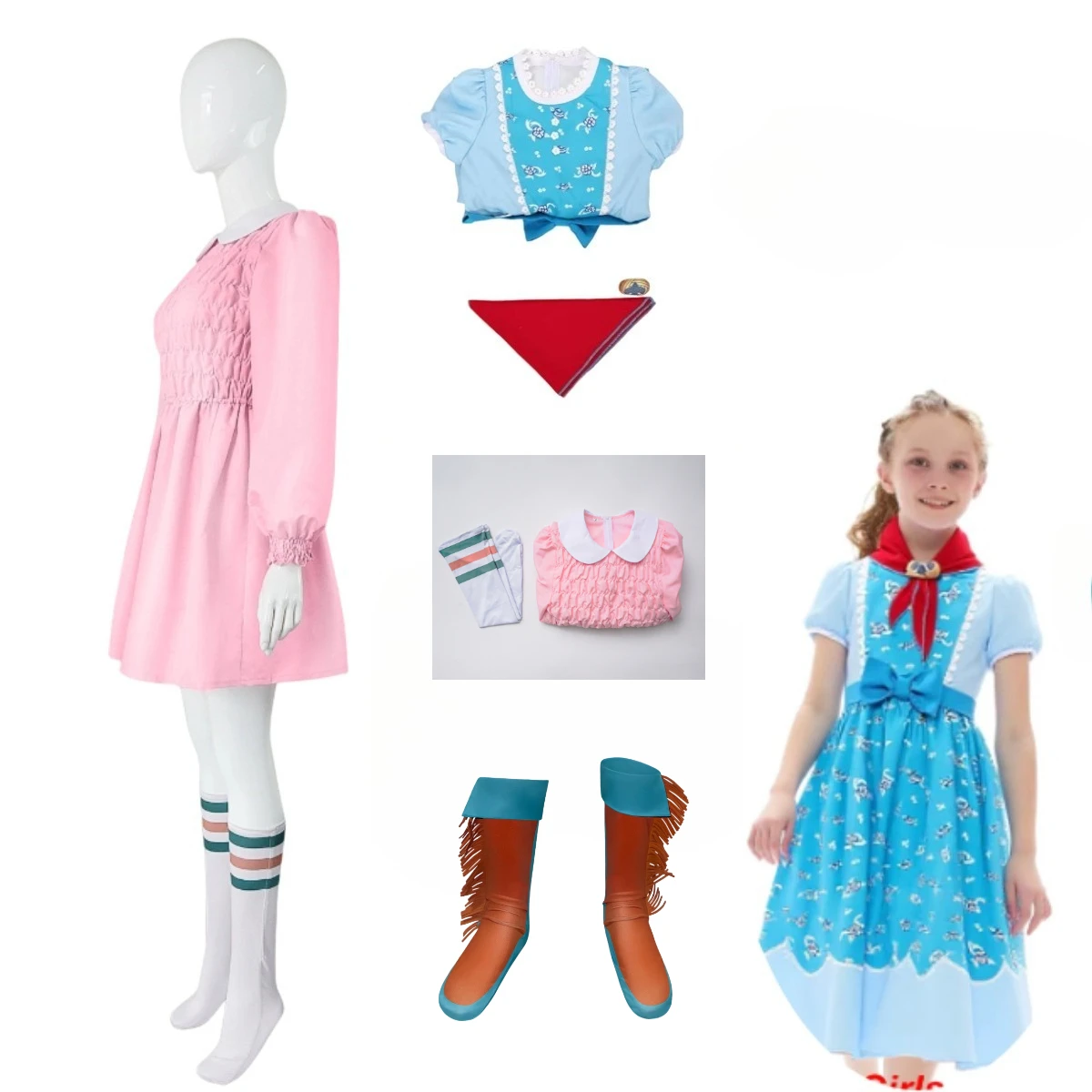 

Fantasia S5 Holly Wheeler Eleven Cosplay Girls Dress Cloak 11 Pink Dress Socks Set Disfraz Halloween Carnival Party Clothes