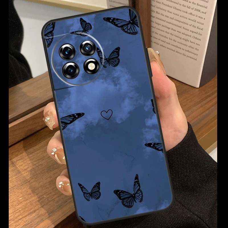 حافظة على شكل فراشة لهاتف OnePlus Nord 5 CE 2 3 4 Lite N20 N30 OnePlus 13R 12R 8T 10T 13T 10 11 12 13