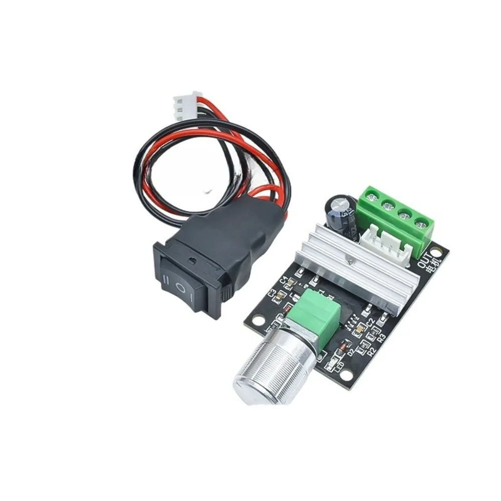

DC Motor Speed Regulator 6V-24V 3A - PWM Control with Forward/Reverse & Switch Function, Motor Speed Switch
