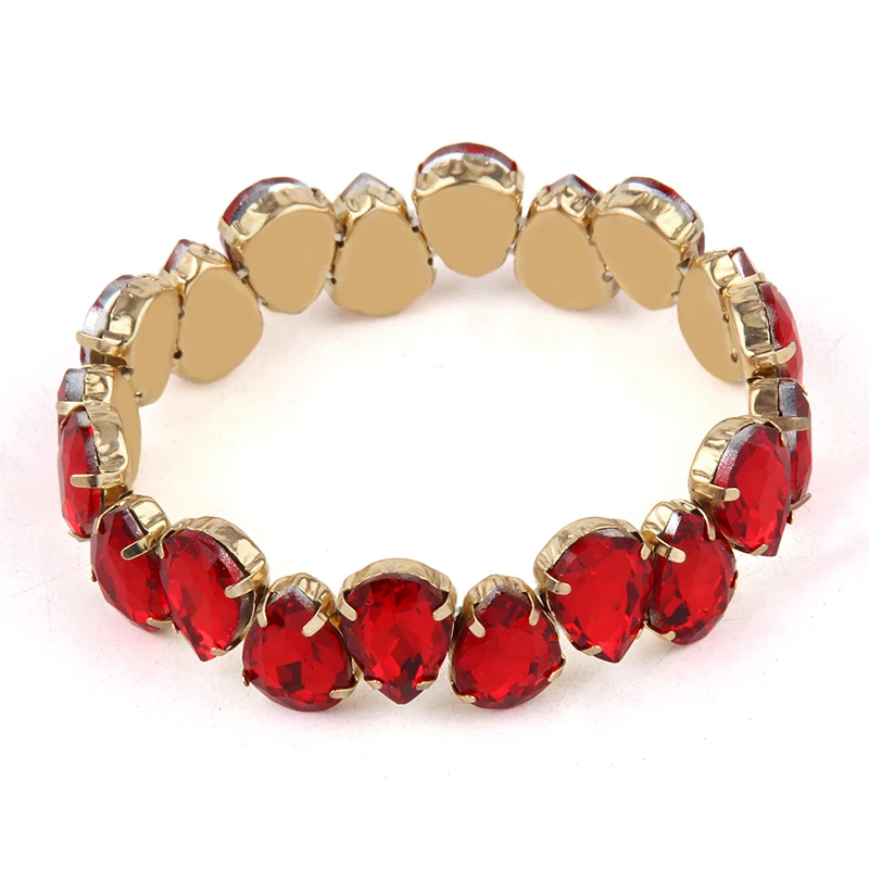 RH Fashion Bohemian Jewelry Elasticity Dorp Crystal Bracelets For Women Jewelry Gift