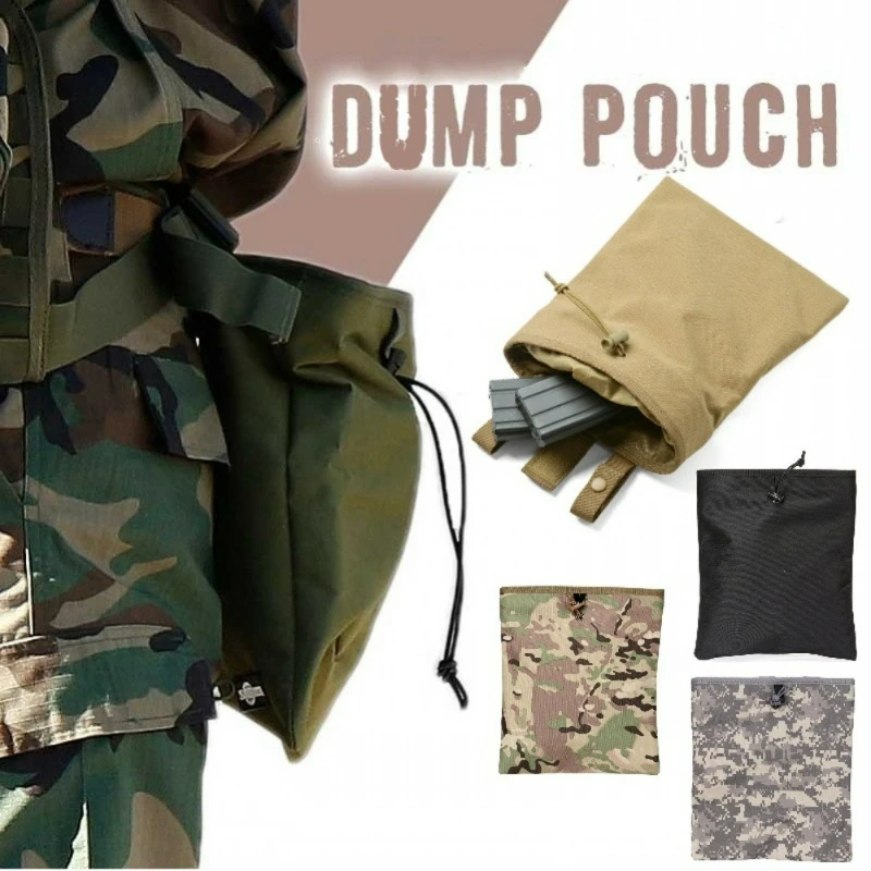 

Outdoor Tactical Large Recycling Multifunctional Sundries Storage Tool Camouflage Military Fan Drawstring Waist Bag