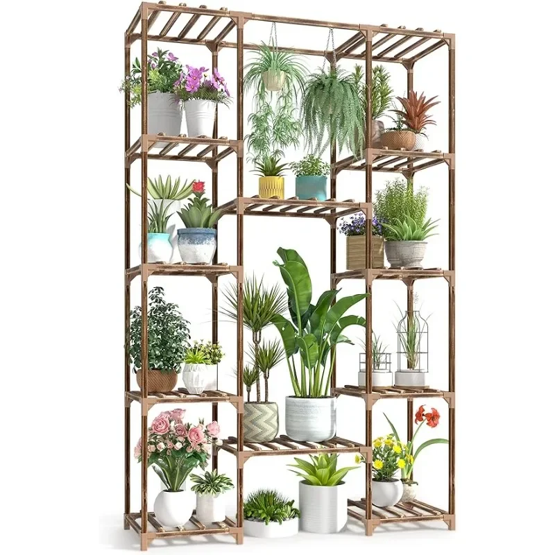 Cfmour Wood Plant Stand Indoor Outdoor, 62.2\