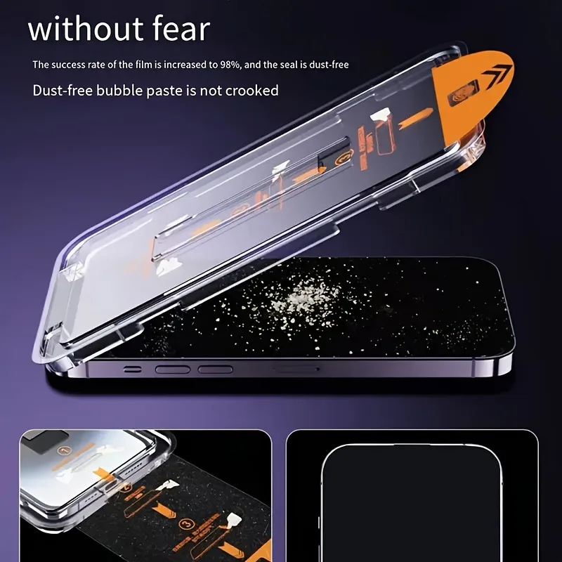 3Pack Tempered Glass Screen Protector for iPhone 15 16 Pro Max 14 Plus 11 12 13 XR XS Max  Anti-Scratch Shatterproof Glass