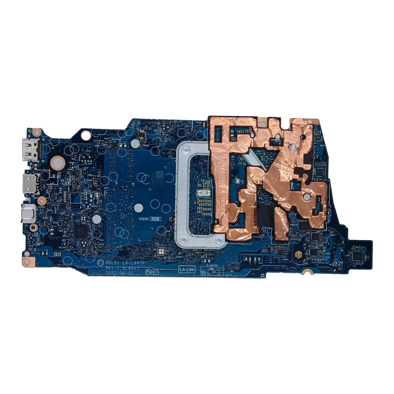 0F1FDY ل انسبايرون 15 3520 اللوحة الأم LA-L947P SRLFQ i5-1235U MX550 2GB