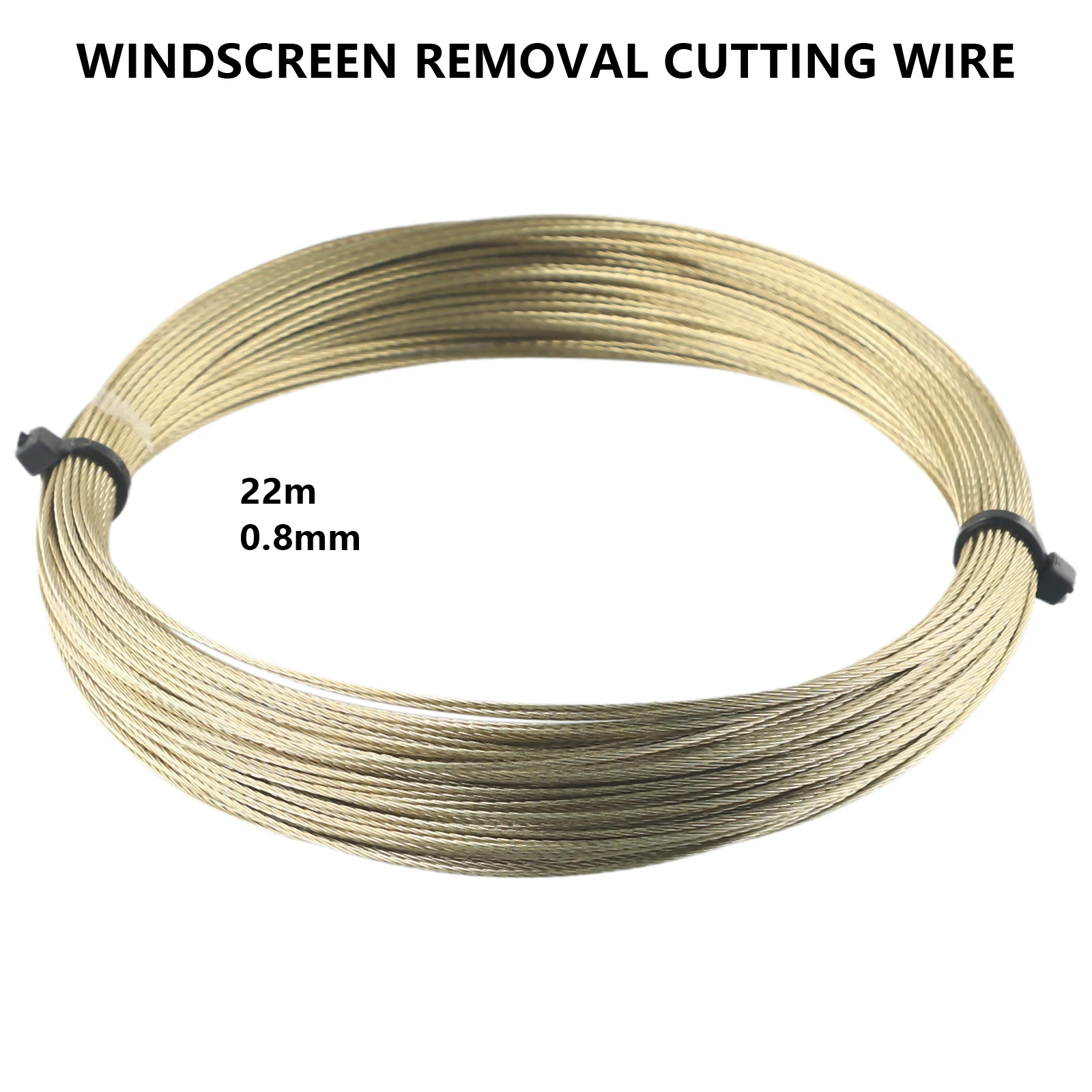 1*Roll 22m Gold Cable Car Windshield Cutting Braiding Line Glass Removal Wire Rope Car Cut/Out For Glass Cutting Line Auto Tools