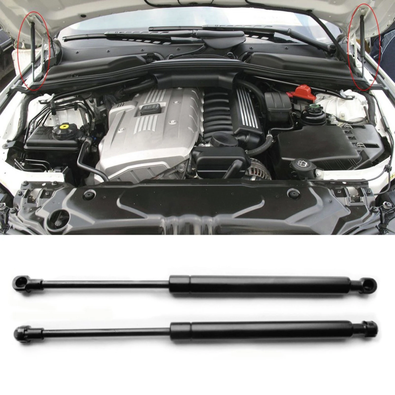 

2PCS Hydraulic Lift Support for Gas Spring Strut Adjustable Hydraulic Lift Supports for E90 E91 E92 E93 M3
