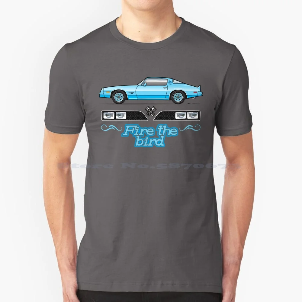 1977 Skybird Sport T Shirt 100% Cotton Tee 1977 Firebird Transam Trans Am Sky Bird 400 Shaker V8 Formula 6 6 Litre Black Bandit