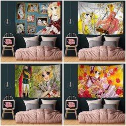 Candy Candy Anime Classic Movie Tapestry Floor Mat Non-Slip Laundry Room Mat Laundry Decor Balcony Child Living Room Household