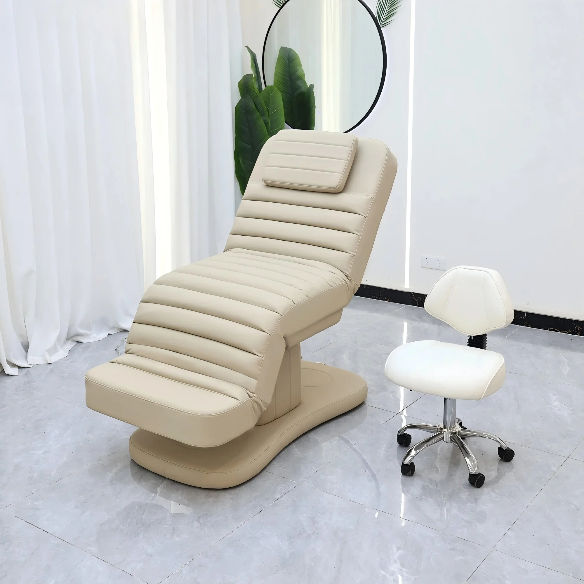 

Customizable Color And Led Lighting Massage Bed, 3-Motor Electric Beauty Bed, Suitable For Eyelash Treatments, Facial Massages