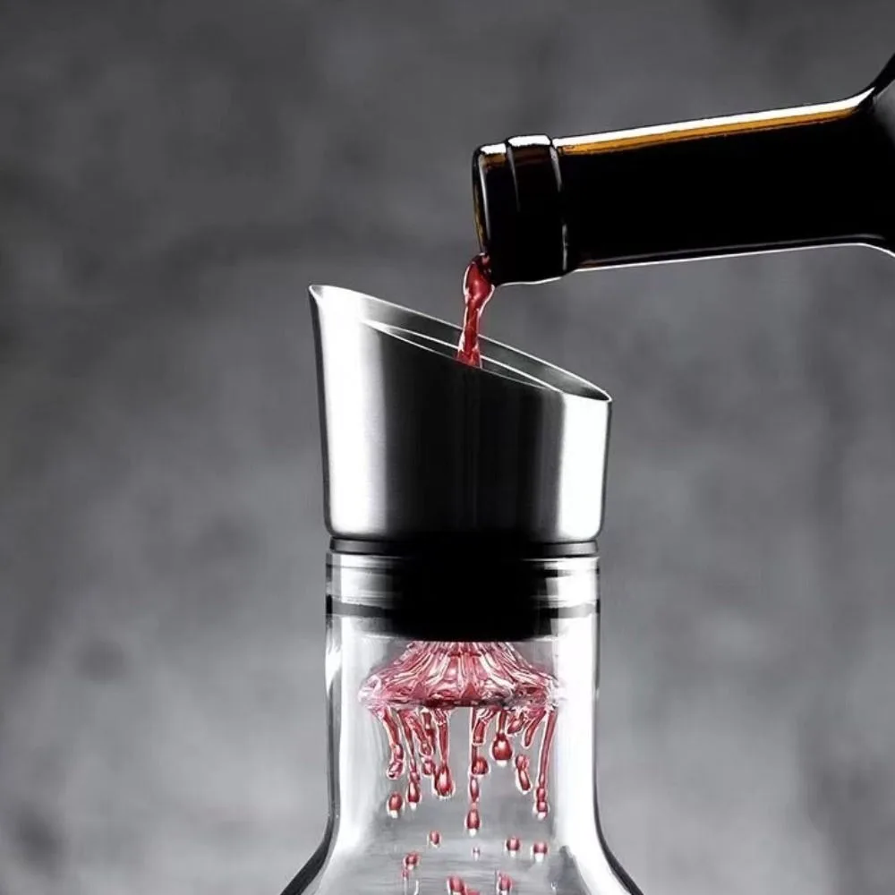 

Creative Mountain Shaped Iceberg Wine Decanter Glass Clear Wine Aerator Quick 1500ml Wine Aerating Pourer Family Gathering