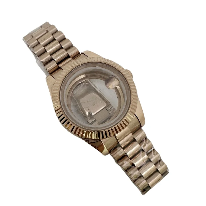 

For 8285 Modified Case Dog Teeth 41MM Stainless Steel Case with Sapphire Mirror, Suitable for 8285 Mechanical Movement