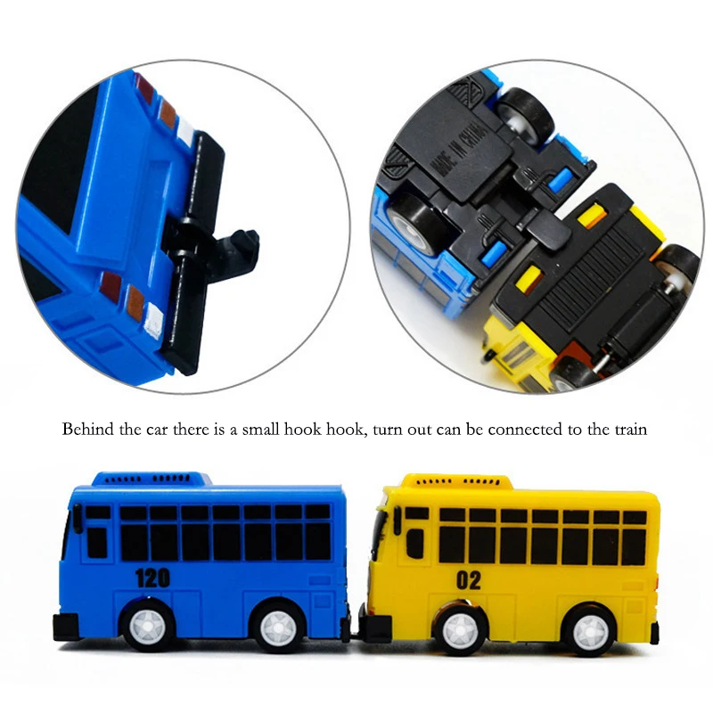 Cartoon TAYO Bus Kids Toys Mini Pull Back Car Korean Anime Model Bus Toy Play Vehicles Educational Toys for Children Boys Gifts