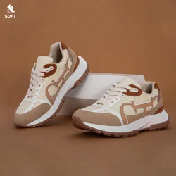 Spring and Autumn Vintage Classic Fashion Color blocked Women's Casual Flat Shoes Women's Leather Material New Sports Shoes