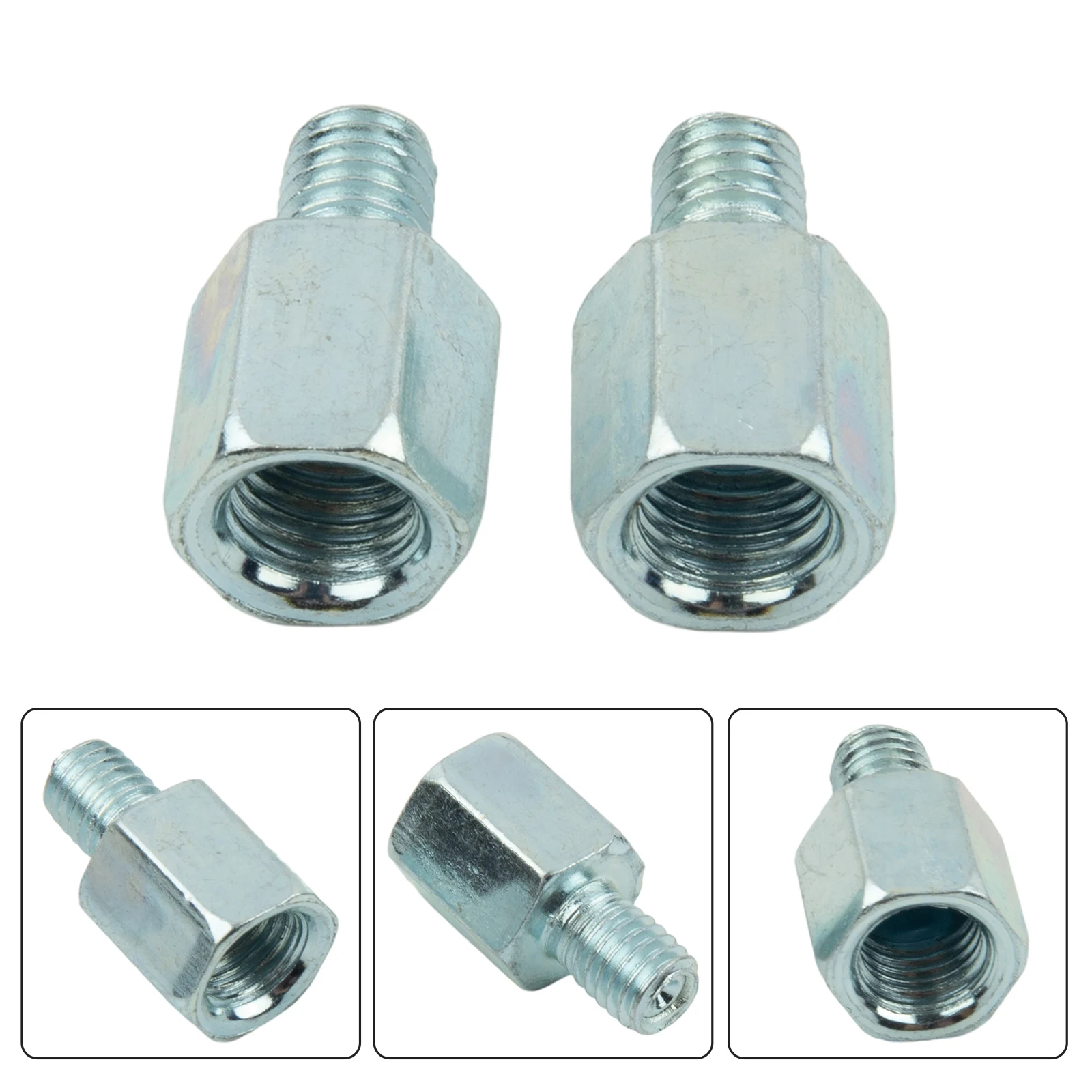 10mm To 8mm Mirror Adapter 2 Pcs Accessories Clockwise Motorcycle Scooter Threaded High Quality Brand New 10mm