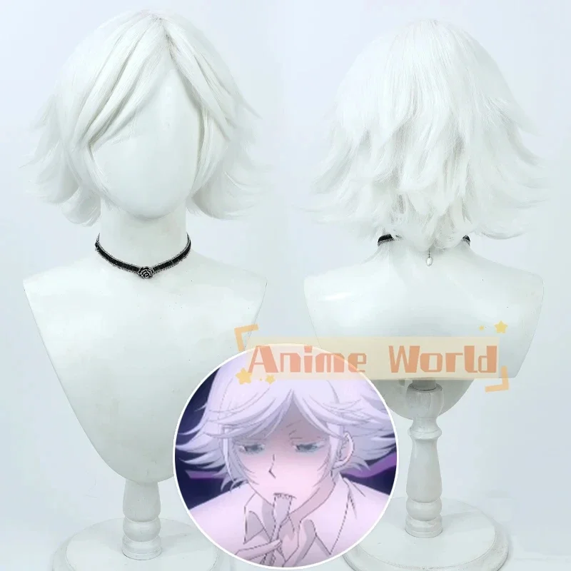 

Anime Kamisama Kiss Mizuki Cosplay Wig Hajimemashita Love Mizuki Short Silver White Heat Resistant Hair Halloween Wigs + Wig Cap