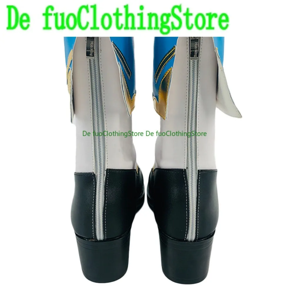 Defuo Genshin Impact Barbara Pegg Deaconess Of Favonius Buty do Cosplayu Anime Gra Buty i Kozaki do Odgrywania Ról na Halloween