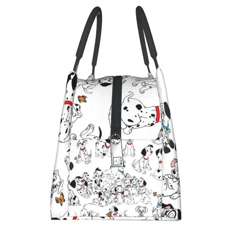 Custom Dalmatians Dog Lunch Bag Men Women Warm Cooler Insulated Lunch Boxes for Office Travel