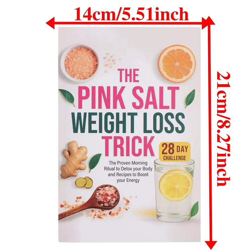 The Pink Salt Trick Weight Loss Trick Planning Supplies Book: 28 Days Challenge The Proven Morning Ritual To Detox Your Dody